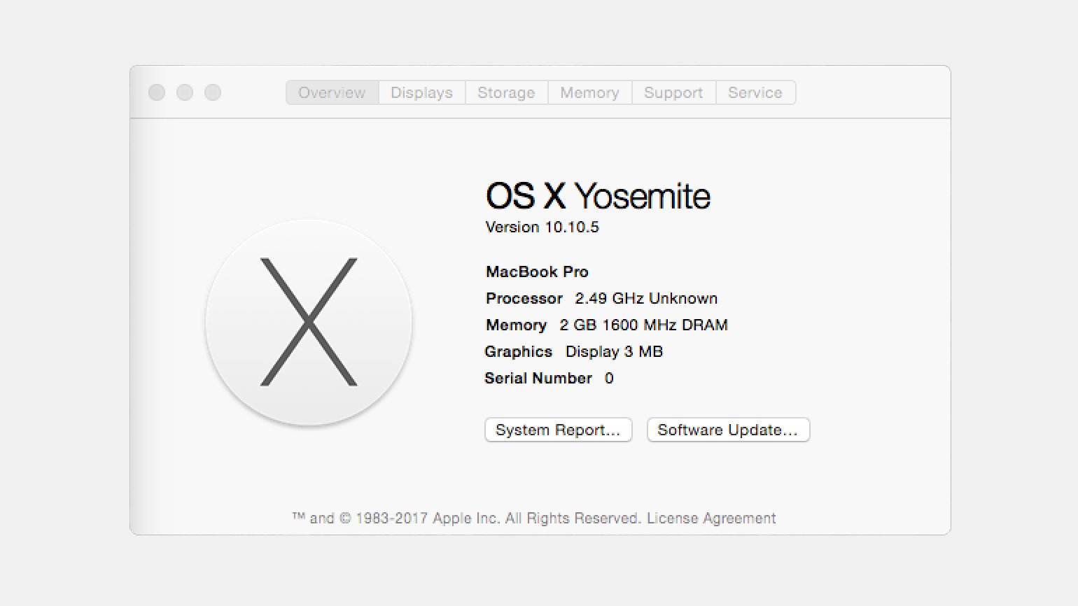 Шрифт Helvetica в интерфейсе macOS Yosemite
