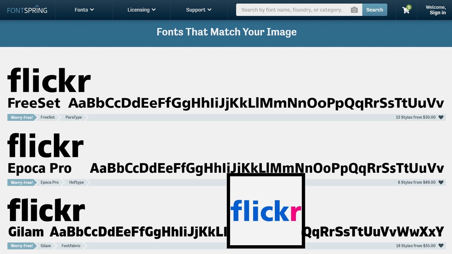 Font Matcherator от Fontspring: поможет распознать название шрифта по картинке