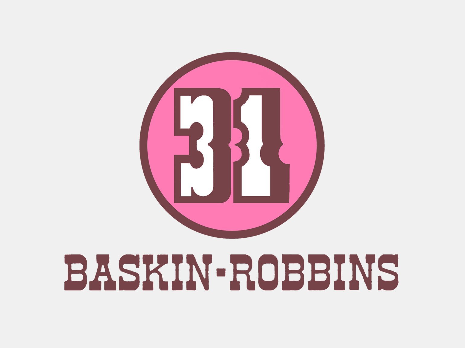 Значение розового для брендов: логотип Baskin Robbins