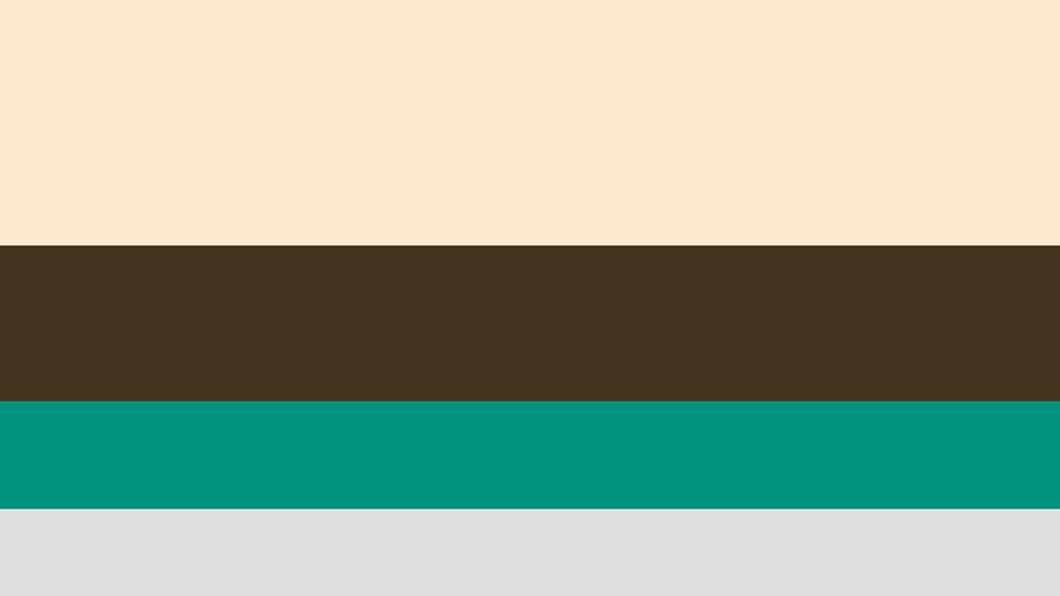 цветовая схема со светло-серым, бирюзовым, коричневым и нюдом