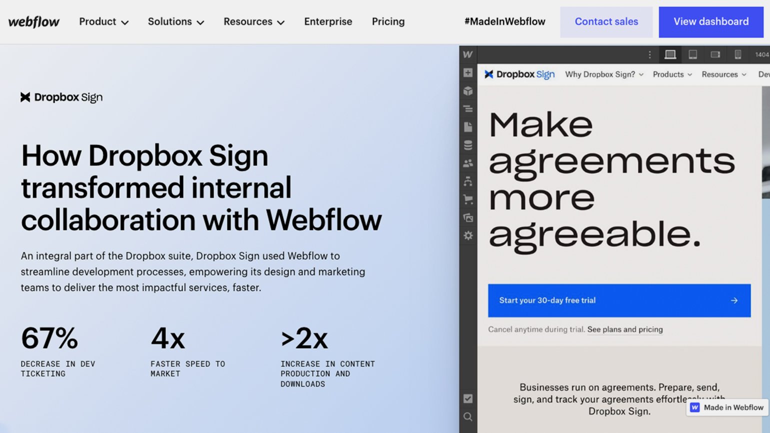 The New Webflow  The professional