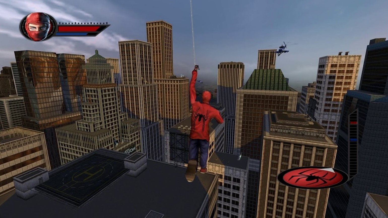 Паук открытый мир. Spider man игра. Spider man 1 игра. Spider man 2002 game. Spider man the movie game 2002.