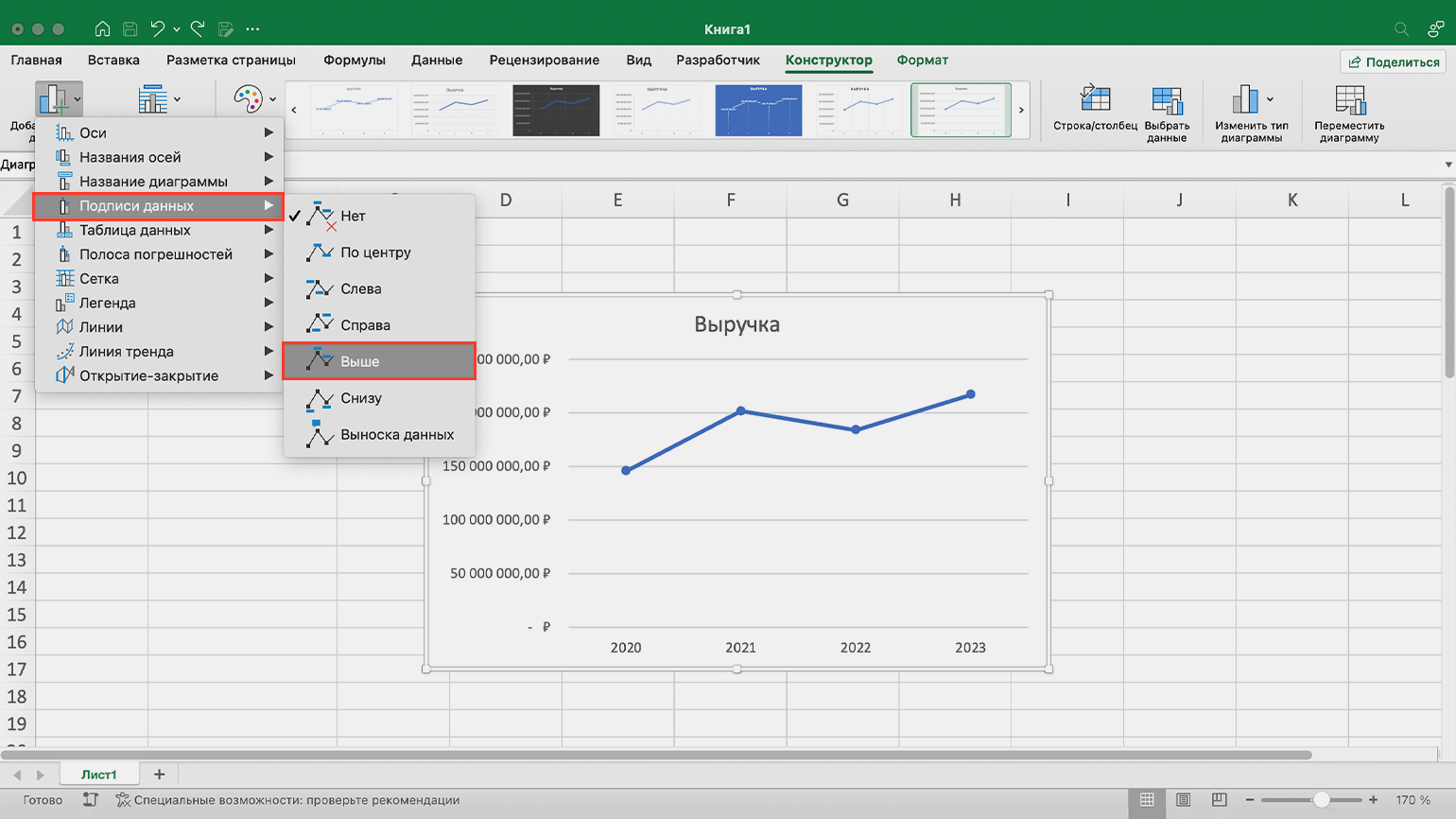 Как построить график в Excel: инструкции со скриншотами / Skillbox Media