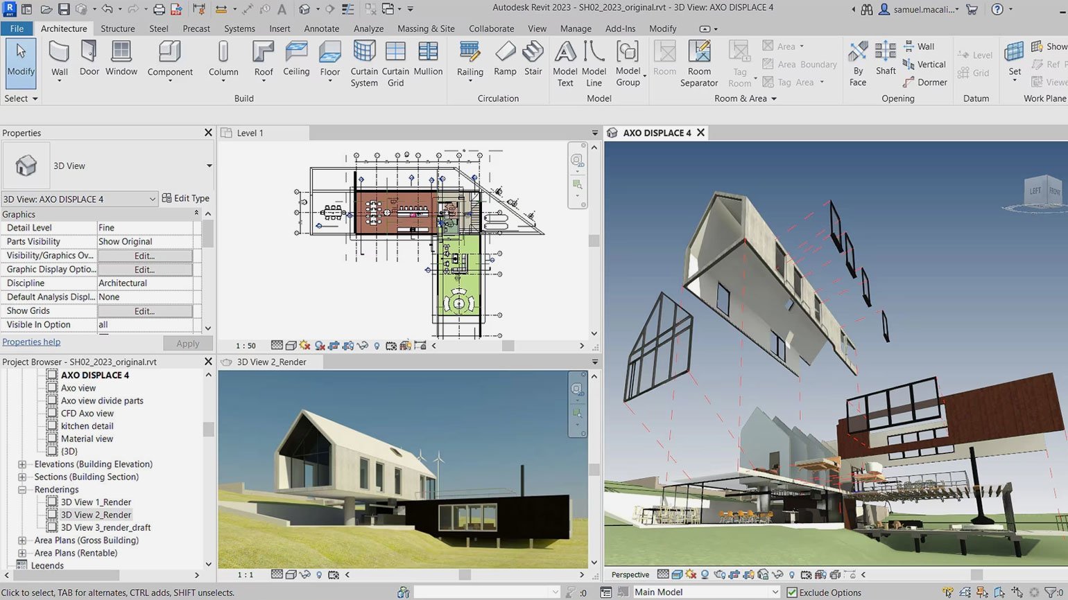 Программа для проектирования Autodesk Revit: работа в 3D- и 2D-пространстве