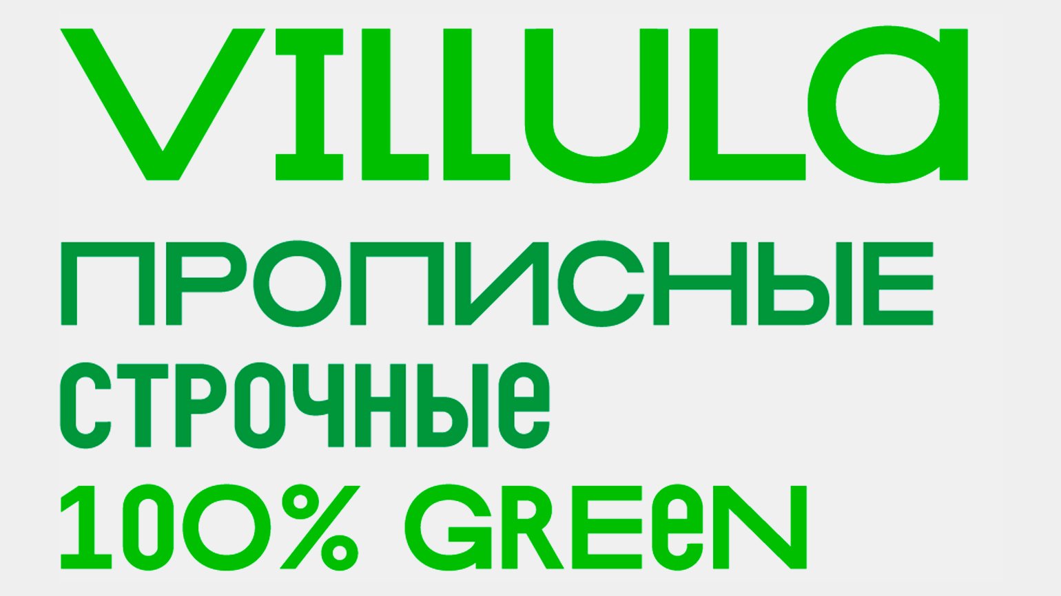 Пример использования фирменного шрифта «ВкусВилла» в надписях зелёного цвета