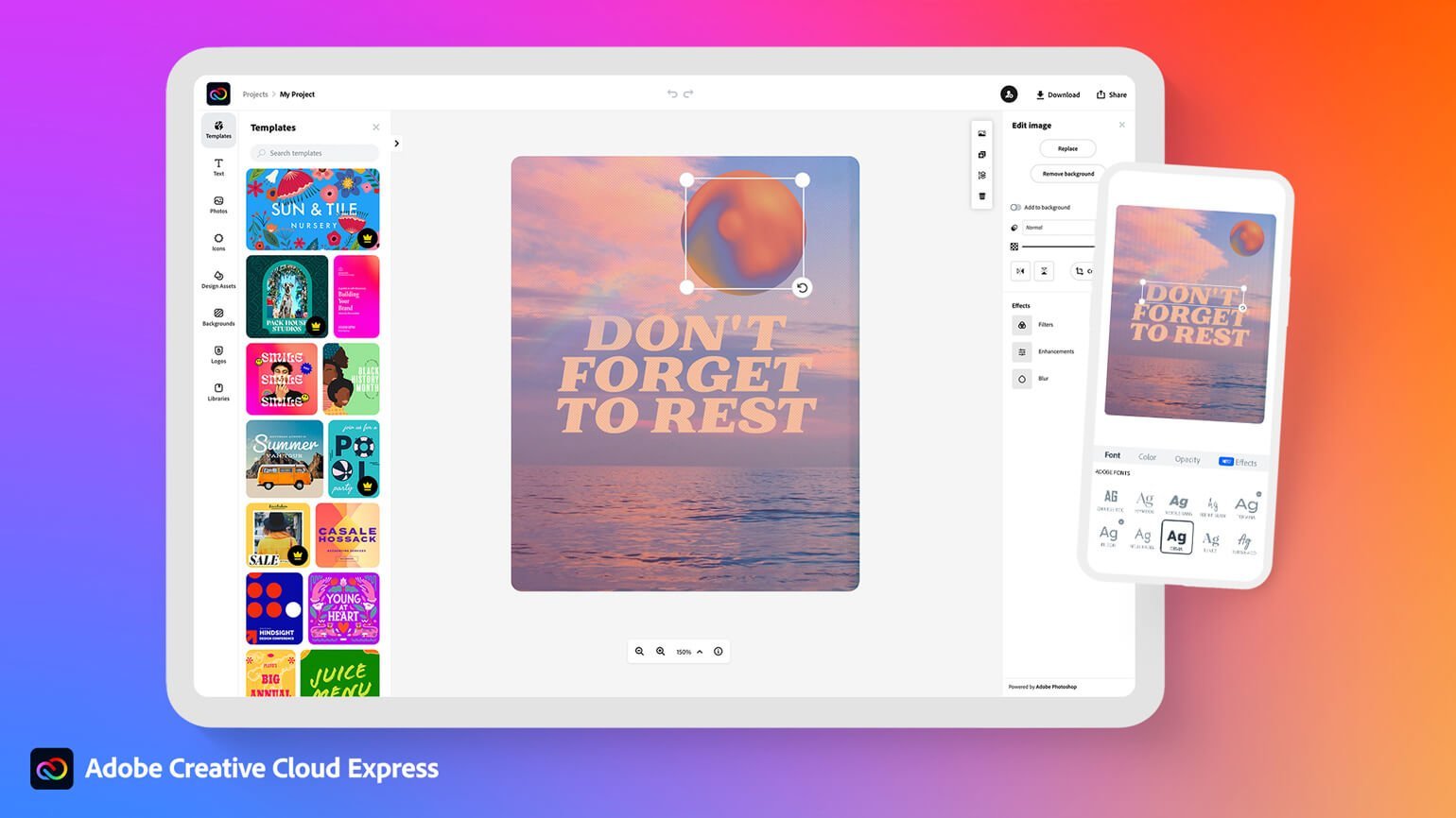 Adobe представила Adobe Creative Cloud Express / Skillbox Media