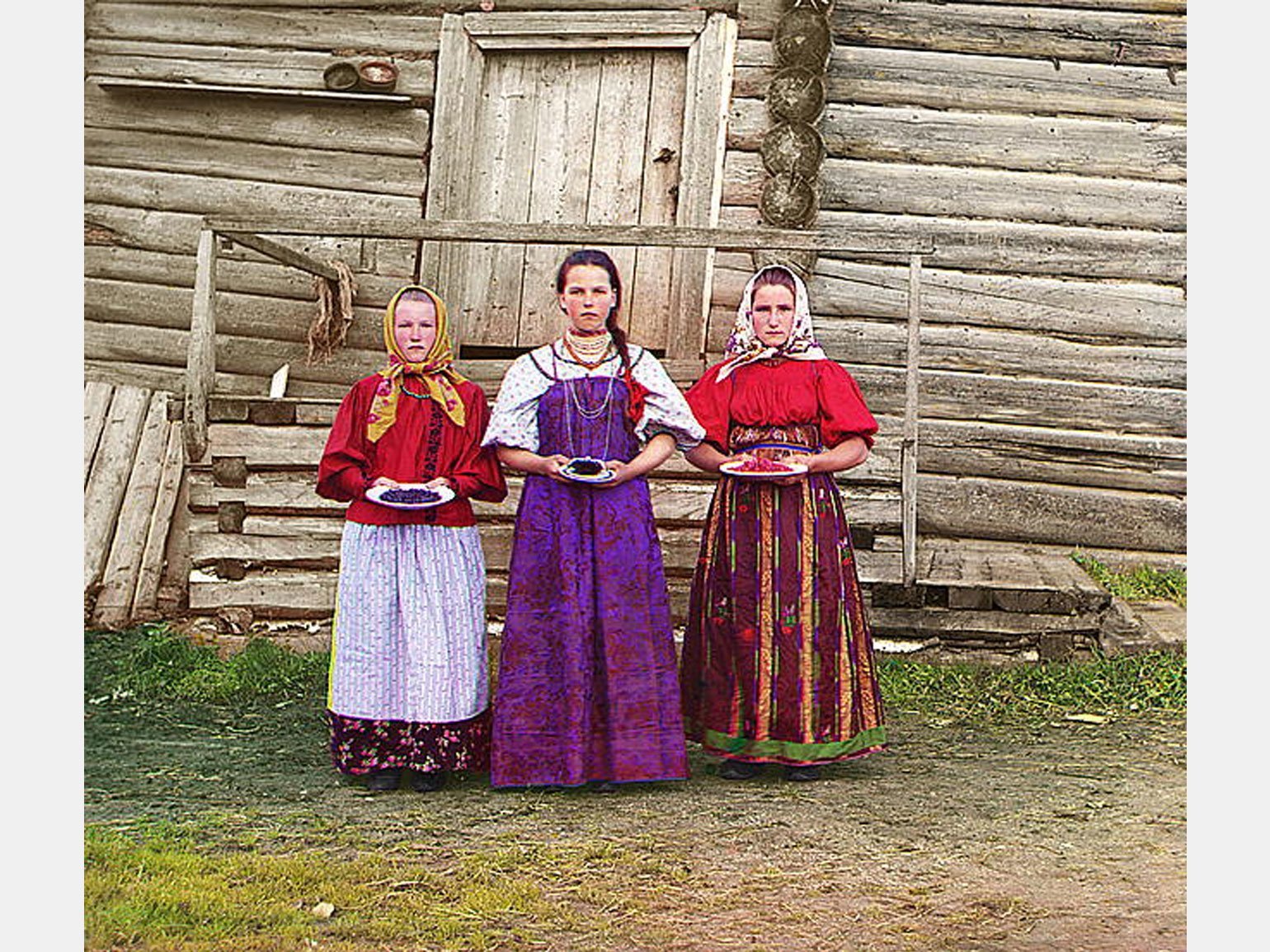 Первые цветные фотографии России