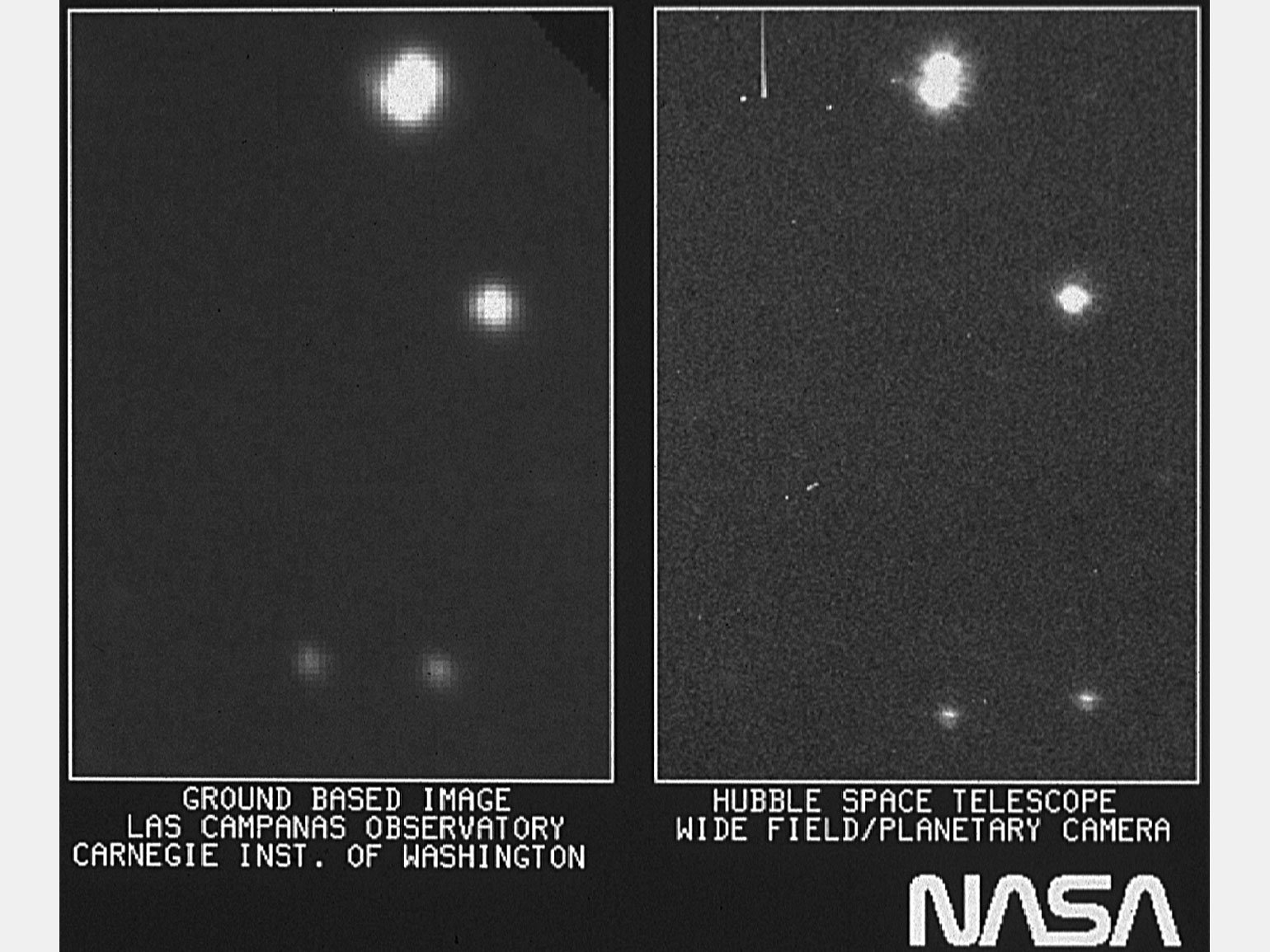 Первая фотография телескопа «Хаббл»