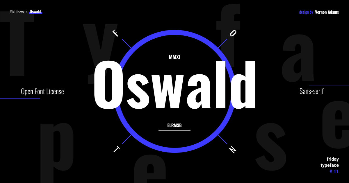 Шрифт oswald